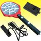 HY-SR4102-2 Wavy frame with Spider web Electronic Mosquito Swatter